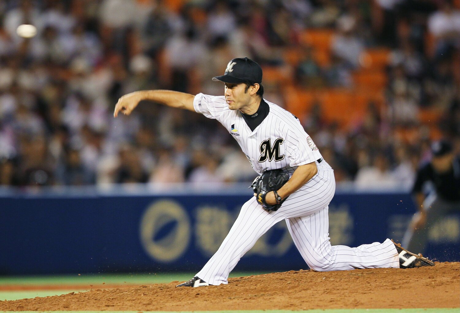 高校卒業後は青学大→日産自動車→オリックス→ロッテと歩み、2011年に引退　©️JIJI PRESS