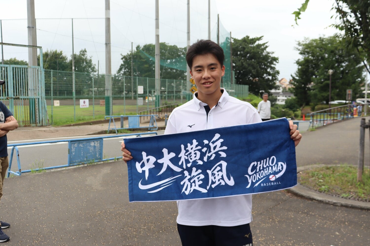 中大横浜の2年生、山邉蒼生。中学時代にポニーリーグ全国準優勝の実績をもつ ©Yuki Kashimoto