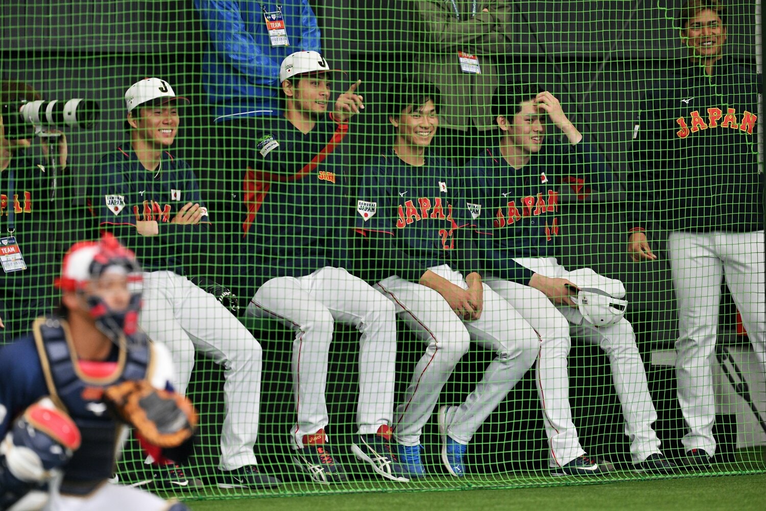 WBCでは熱心にダルビッシュへ質問する姿も見られた山本由伸　©︎Hideki Sugiyama