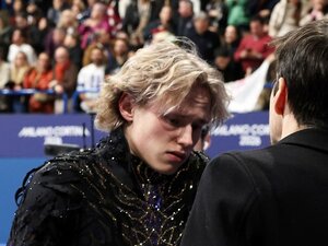 「金メダルの最有力候補ですね」マリニンは米国記者の質問に“首を振った”…現地記者が目撃した“マリニンの異変”、戦略を変更していた「ミラノから車で…」