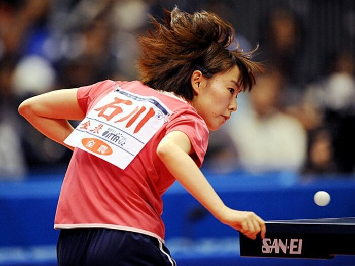 <2012世界卓球プレビュー> 石川佳純 「芽生え始めたエースの自覚」<Number Web> photograph by AFLO