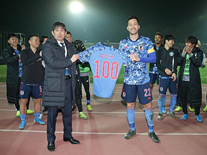キルギス戦までに見えた、森保一のノーマルフットボールとリアリズム。<Number Web> photograph by JFA/AFLO