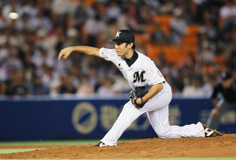 高校卒業後は青学大→日産自動車→オリックス→ロッテと歩み、2011年に引退　©️JIJI PRESS