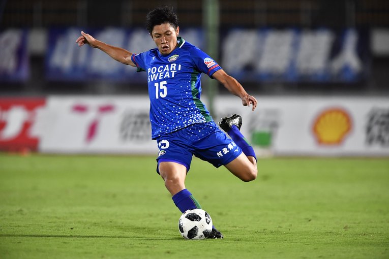 徳島ヴォルティス時代の井筒陸也（15番／2018年）©︎J.LEAGUE