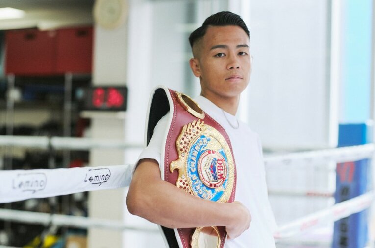 キャリア9戦で世界王者となった武居由樹（27歳）。キックボクシング時代から意識する那須川天心との一戦について、本音を語った ／ photograph by Yuki Suenaga