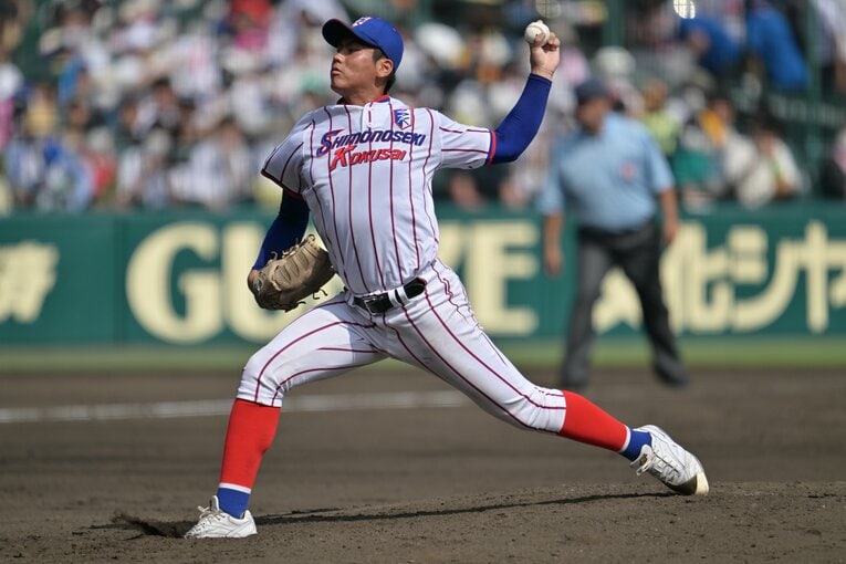 【決勝・仙台育英戦】左腕エース・古賀康誠　©Hideki Sugiyama
