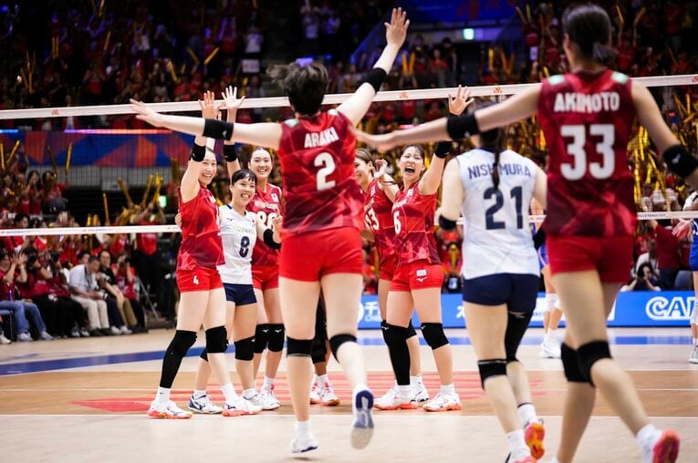 VNLフランス戦　©︎Volleyball World