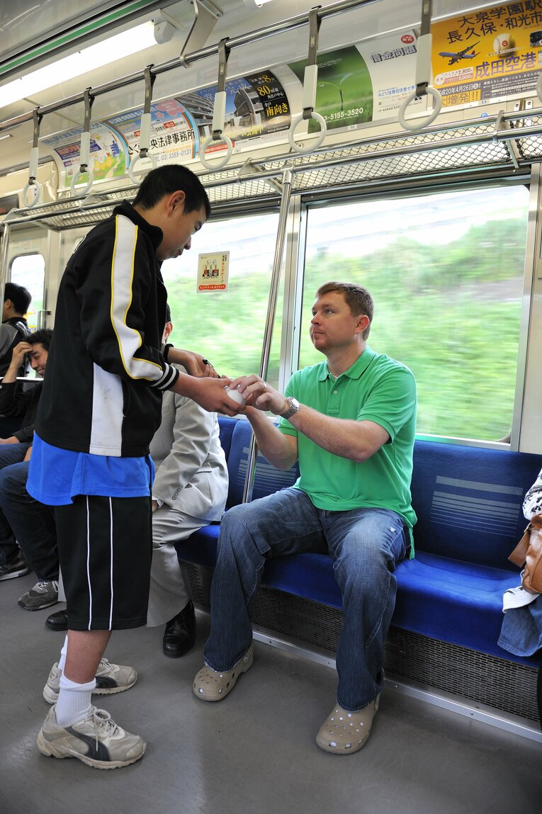 自宅→西武ドームまで電車通勤していたブラゼル（2008年）　©︎Mami Yamada