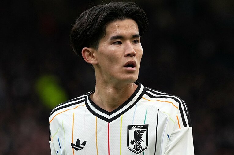 W杯メンバー入りへ序列的にギリギリと言える後藤啓介だが、長身かつ器用なプレースタイルは特異性がある ／ photograph by Getty Images