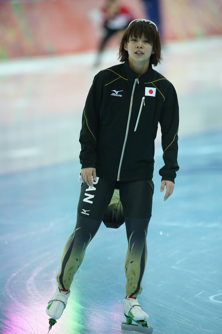 美帆が出場できなかったソチ五輪での菜那さん　©Shinya Mano/JMPA