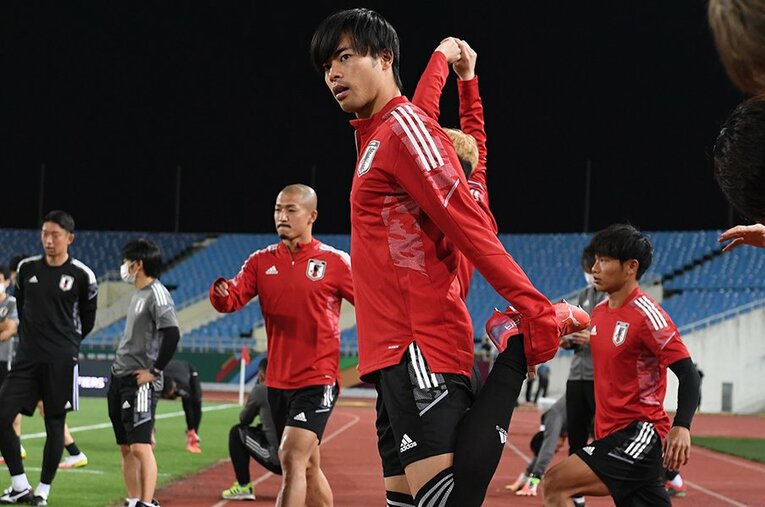 ベトナム戦で出番のなかった三笘薫。前田大然や旗手怜央ら、東京五輪世代のフレッシュな躍動を目にする機会は来るのか ／ photograph by JFA/AFLO