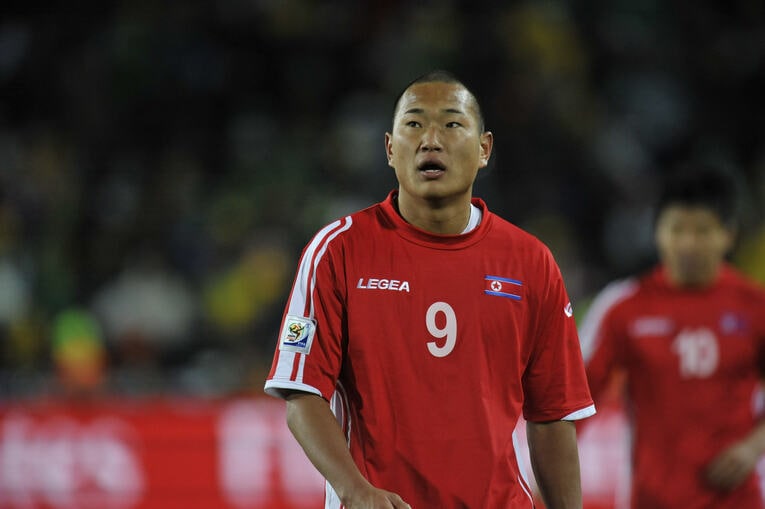 2010南アフリカワールドカップ、ブラジル戦にて　©Takuya Sugiyama/JMPA