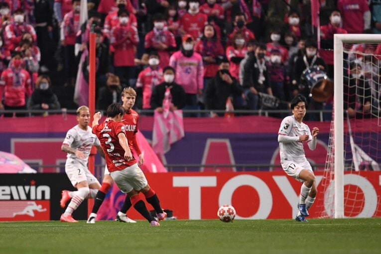 2021年12月、天皇杯準決勝で先制ゴールを決める宇賀神友弥