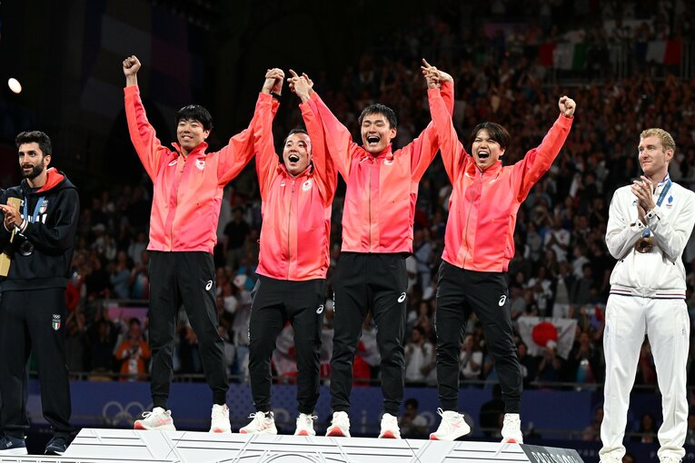 男子フルーレ団体決勝戦　©Naoya Sanuki/JMPA