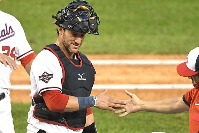 メジャー通算100本塁打を達成した強打の捕手ゴメス(c)Getty Images