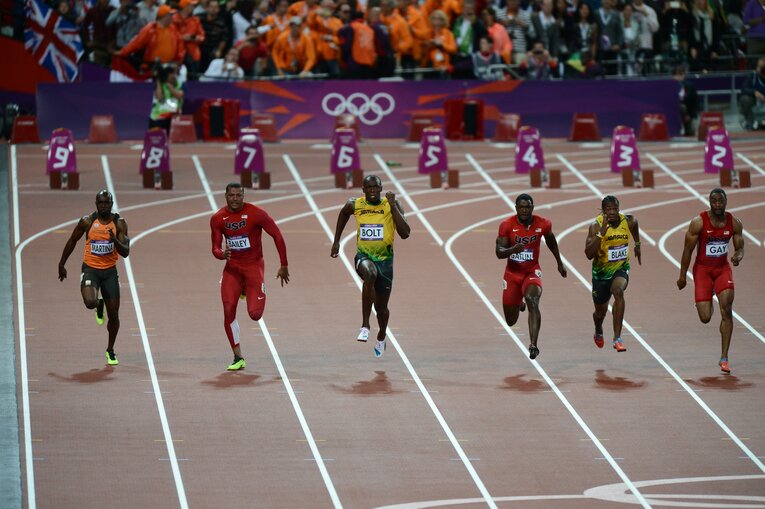 ロンドン五輪の男子100m決勝　©JMPA