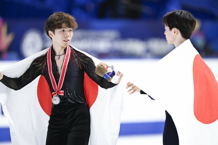 佐藤駿／NHK杯表彰式　©️Asami Enomoto