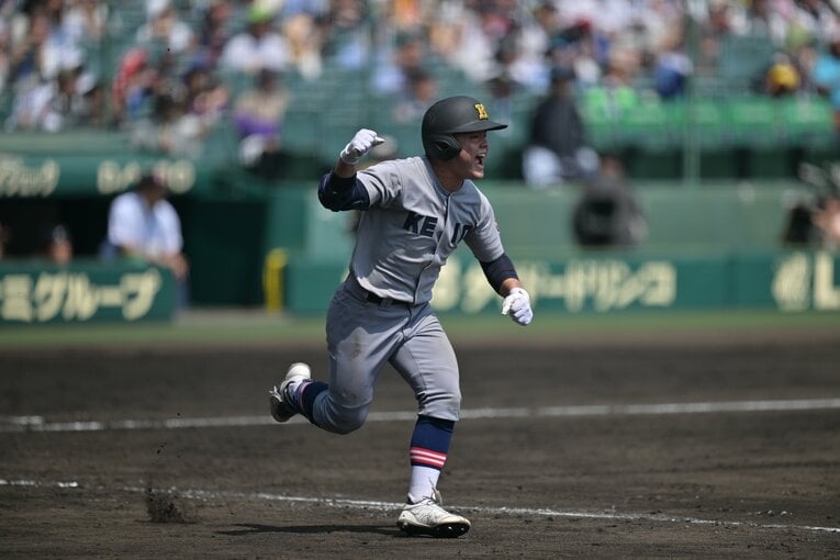 主将でセカンドの大村昊澄（3年）　©Hideki Sugiyama
