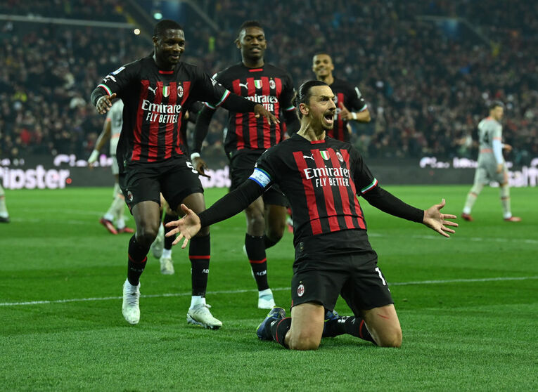 自身にとってラストゴールとなった3月のウディネーゼ戦　©Getty Images