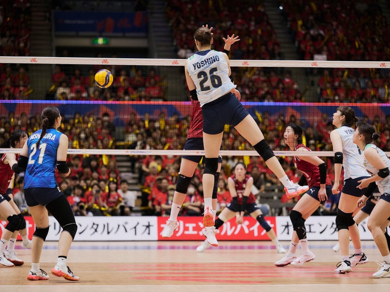 バレーボールネーションズリーグ 韓国戦　©︎Yuki Suenaga
