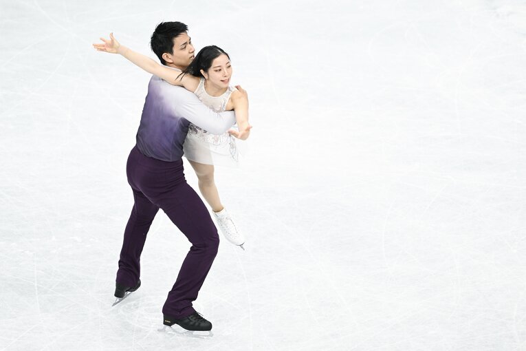 3月の世界選手権での三浦・木原の演技　©Asami Enomoto