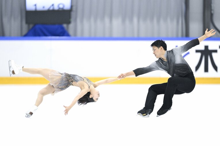 今季の国際大会初戦となった木下グループ杯フリーの演技　©Asami Enomoto