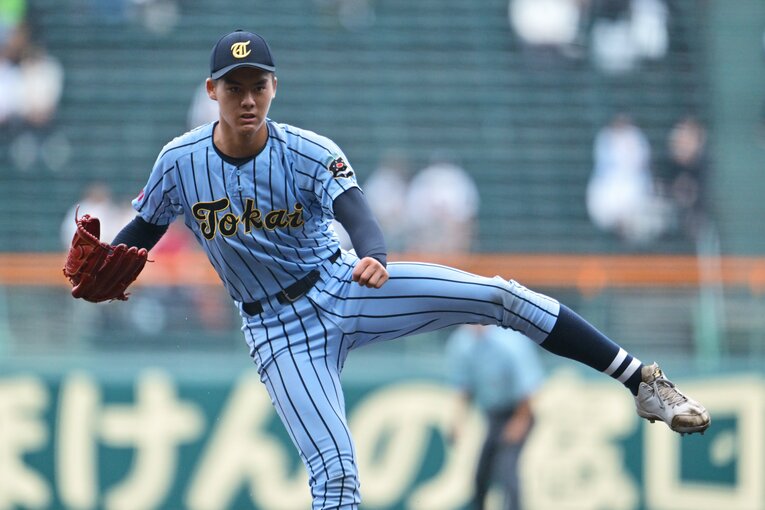 【激闘甲子園の記憶】“1つ頭が抜けた”東海大相模198cmエース藤田琉生とスケールの大きすぎる投球フォーム　©Hideki Sugiyama