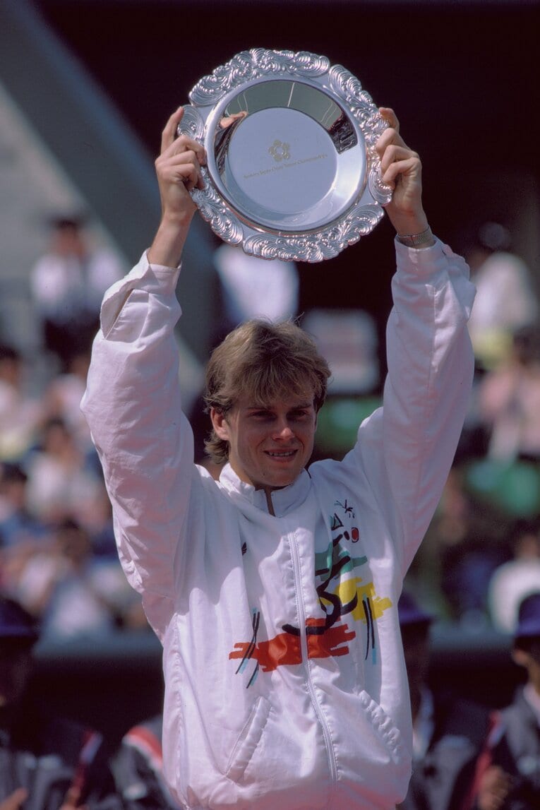 1987年、サントリー・ジャパン・オープンで優勝したエドバーグ　©Kazuhito Yamada