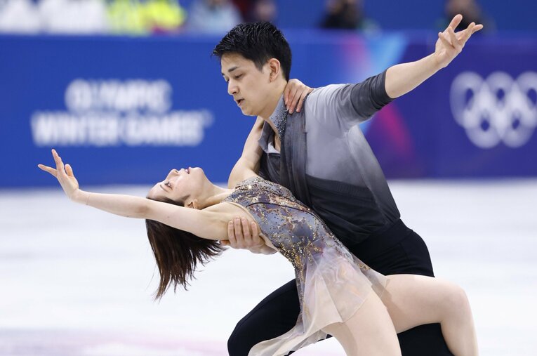 【団体戦ペアのショート】ミラノ五輪フィギュア団体戦でショート、フリーともに最高の演技で日本の銀メダルに貢献した“りくりゅう”三浦璃来＆木原龍一ペア　©Sunao Noto / JMPA