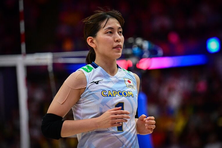 岩崎こよみ（VNLファイナル決勝・イタリア戦）　©︎Volleyball World