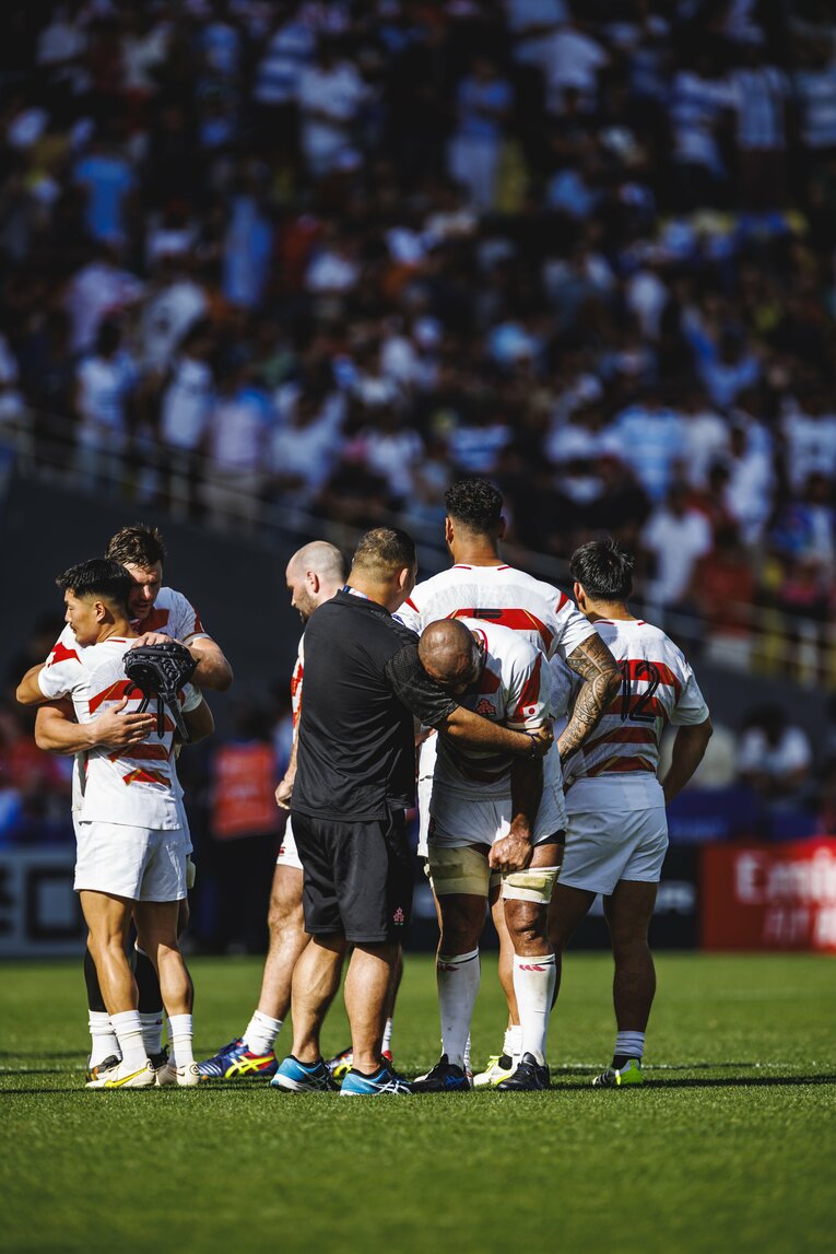垣永真之介、リーチ マイケル（2023年ラグビーW杯アルゼンチン戦）　©︎Kiichi Matsumoto