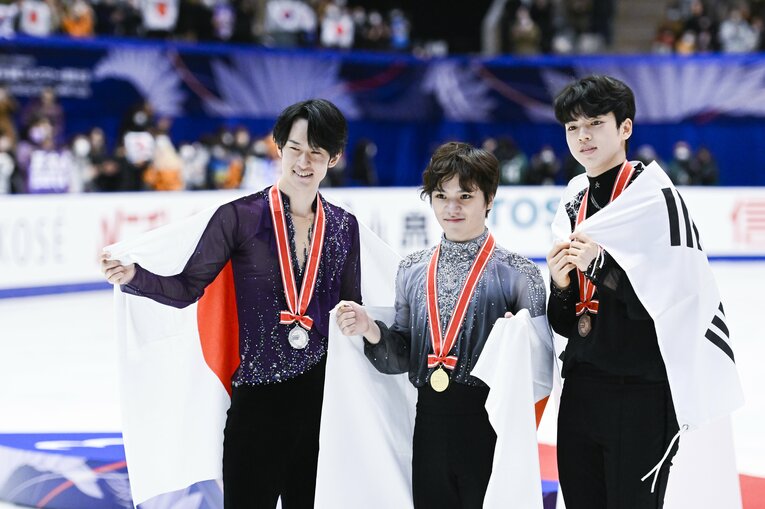 NHK杯表彰式　©Asami Enomoto