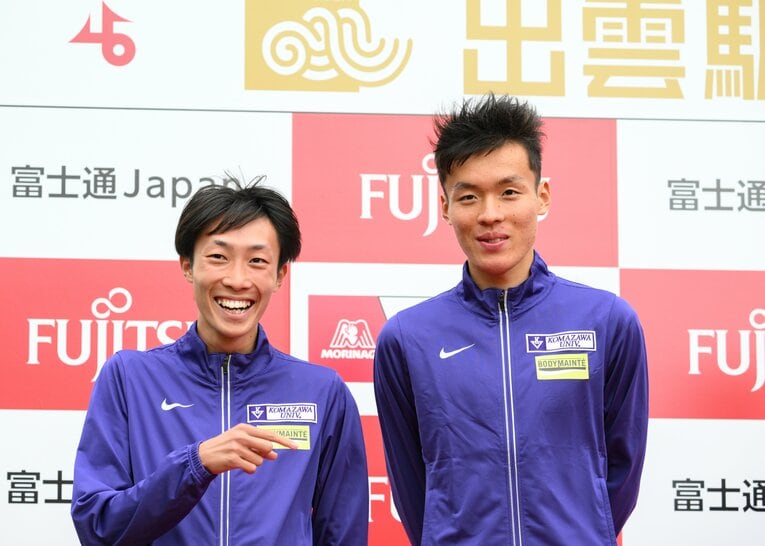 出雲駅伝、花尾と佐藤　©Nanae Suzuki