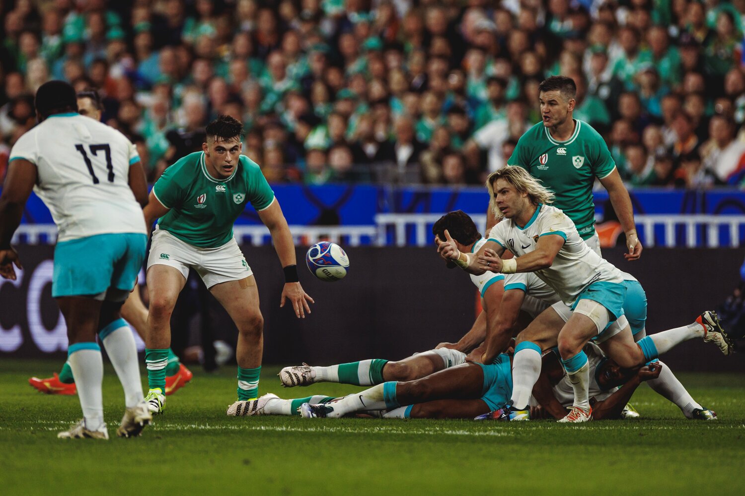 筆者が急遽取材した南アフリカ対アイルランド戦。今大会優勝した南アフリカが唯一敗れた試合（8－13）だった　©Kiichi Matsumoto