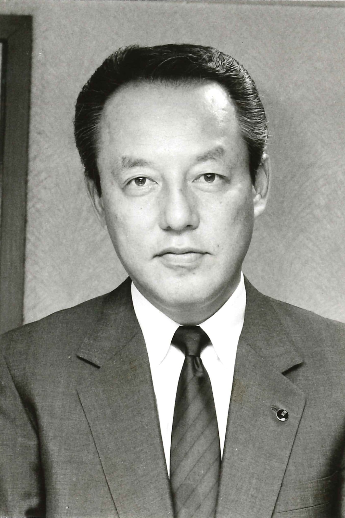 修造の父、松岡功氏（当時東宝会長、撮影は1986年）