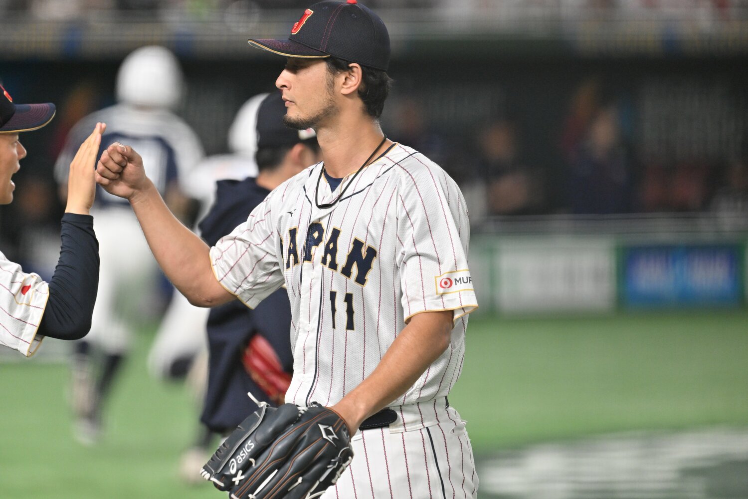 韓国戦で先発したダルビッシュ ©Naoya Sanuki