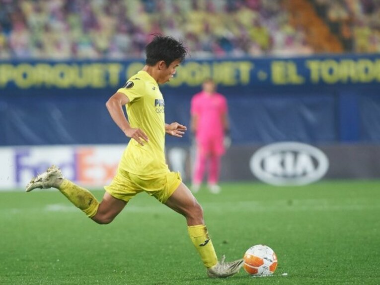 ELマッカビ・デルアビブ戦でアシストをマークした久保建英 ／ photograph by Getty Images