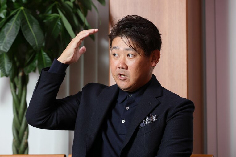 2011年のトミー・ジョン手術の前は「日常生活では腕が上がらず、シャンプーの時は左手で洗っていた」と語った　©Shigeki Yamamoto