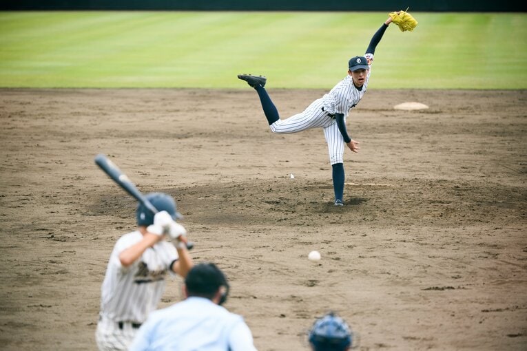大船渡高時代の佐々木朗希　©︎Asami Enomoto