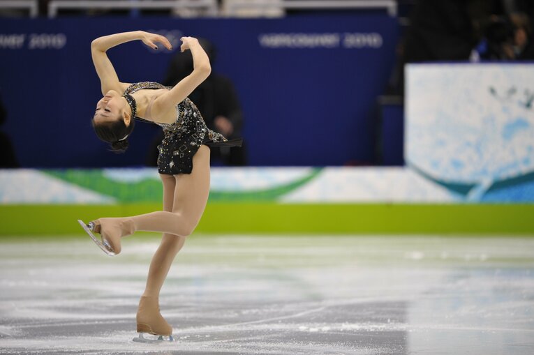 バンクーバー五輪で金メダルを獲得したキム・ヨナの演技　©JMPA