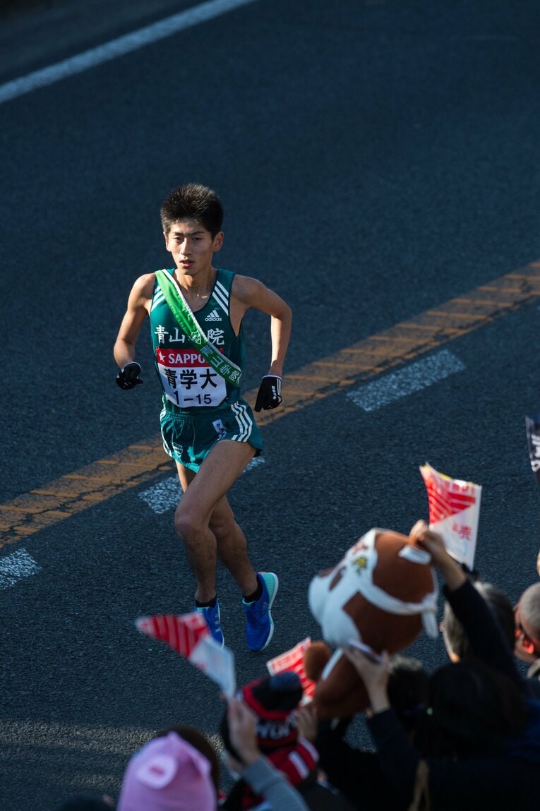 田村和希（青学大）　第93回箱根駅伝 ／ photograph by Nanae Suzuki