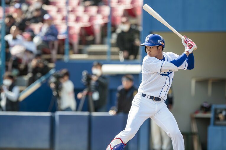 2019年3月、1年目の根尾　©Kiichi Matsumoto