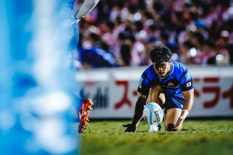 難敵フィジーを相手に劇的な逆転勝利を収めたフィジー戦　©Kiichi Matsumoto