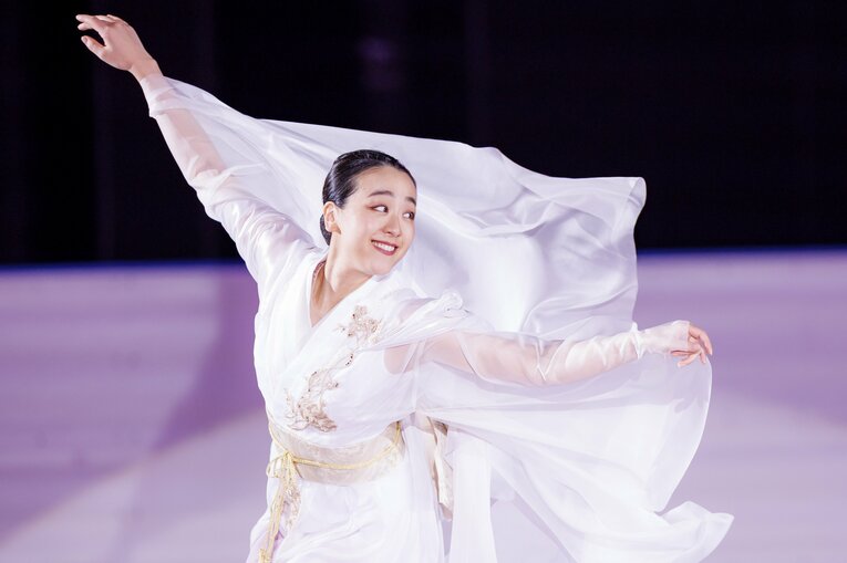 「MAO RINK」オープニングイベントに登場した浅田真央　©Kiichi Matsumoto