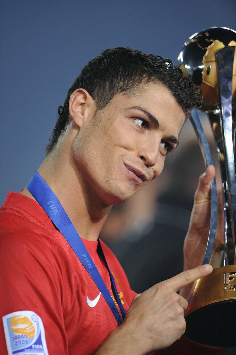 2008年クラブW杯でのC・ロナウド　©Takuya Sugiyama