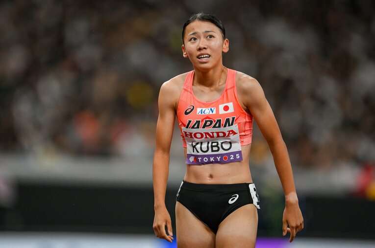 世界陸上女子800m予選。初めての大舞台を経験した17歳の久保凛（写真はまだまだ続きます）　©Nanae Suzuki