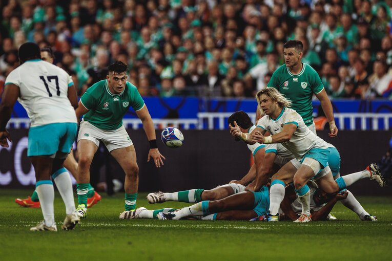 筆者が急遽取材した南アフリカ対アイルランド戦。今大会優勝した南アフリカが唯一敗れた試合（8－13）だった　©Kiichi Matsumoto