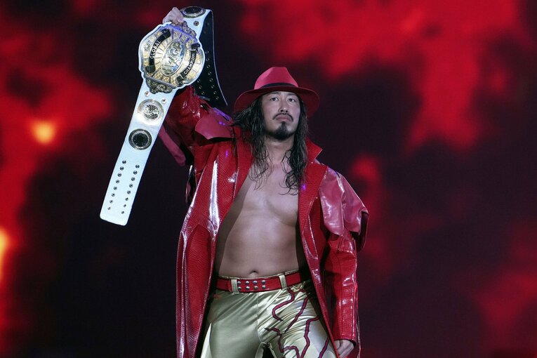 IWGP GLOBAL王者の辻陽太。1月5日、東京ドーム　©Masashi Hara