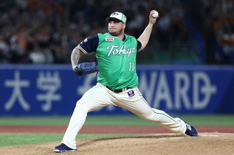 武田氏が不安視するホセ・キハダ投手　©JIJI PRESS