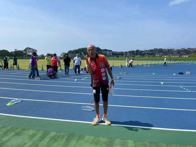 モルックの様子　写真は本人提供